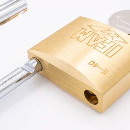 Ifam E Series 40mm Long Shackle Brass Padlock - Image 2