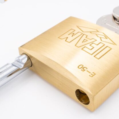 Ifam E Series 50mm Open Shackle Brass Padlock - Image 2