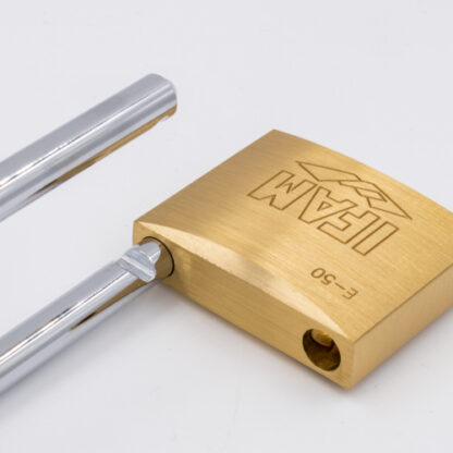 Ifam E Series 50mm Long Shackle Brass Padlock - Image 2