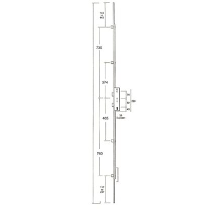 Lockmaster Latch Deadbolt 4 Rollers Lift Lever or Double Spindle Multipoint Door Lock - Image 4