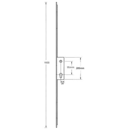 Millenco Mantis 2 Lift Lever Passive Lock - Image 2