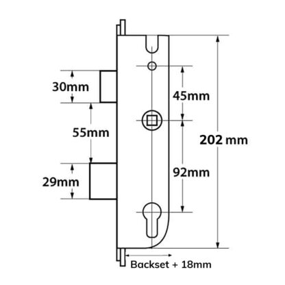 Maco CTS Genuine Multipoint Gearbox - Lift Lever or Split Spindle - Image 2