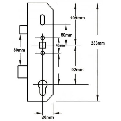 Mila Copy Multipoint Gearbox - Latch and Deadbolt - Lift Lever - Image 2