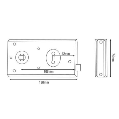 Yale 401 Rim Sashlock - Image 2
