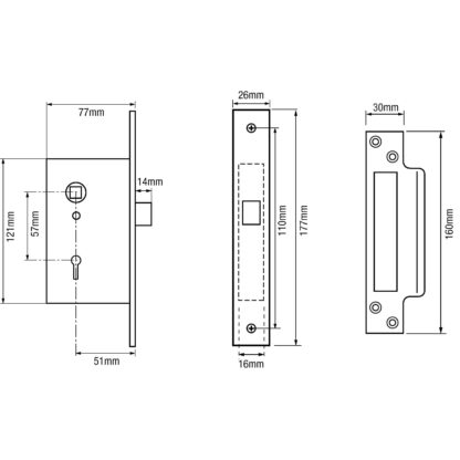 Bathroom Lockset to Suit Radar Lock Scheme - Image 2