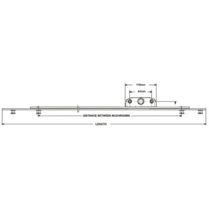 Maco Reach Inline Espags With Mushrooms 22mm Backset - Image 2