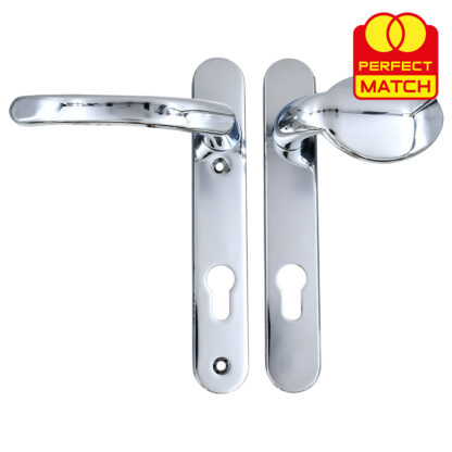TSS Lever Moveable Pad UPVC Multipoint Door Handles - 92mm PZ Sprung 122mm Screw Centres - Image 3