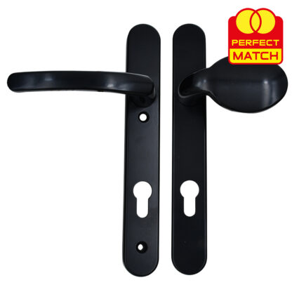 TSS Lever Moveable Pad UPVC Multipoint Door Handles - 92mm PZ Sprung 122mm Screw Centres - Long Backplate - Image 2