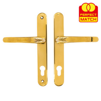TSS Lever Lever UPVC Multipoint Door Handles -  92mm PZ Sprung 210mm Screw Centres