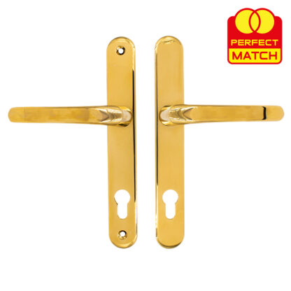 TSS Lever Lever UPVC Multipoint Door Handles -  92mm PZ Sprung 210mm Screw Centres