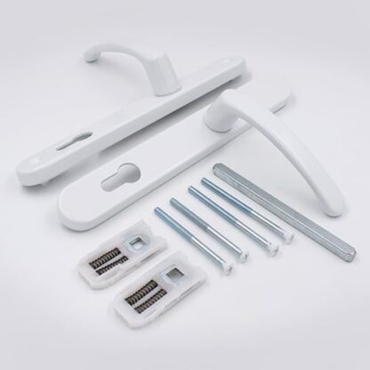 TSS Lever Lever UPVC Multipoint Door Handles -  92mm PZ Sprung 215mm Screw Centres - Image 3