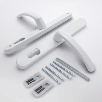 TSS Lever Lever UPVC Multipoint Door Handles -  68mm PZ Sprung 215mm Screw Centres - Image 3