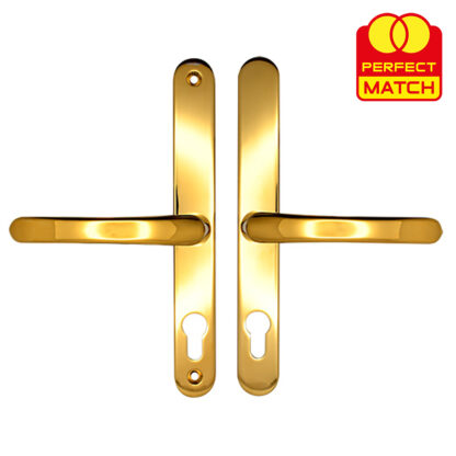 TSS Lever Lever UPVC Multipoint Door Handles -  70mm PZ Sprung 215mm Screw Centres - Image 9