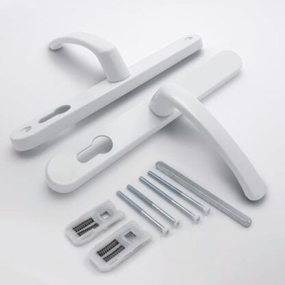TSS Lever Lever UPVC Multipoint Door Handles -  70mm PZ Sprung 215mm Screw Centres - Image 3