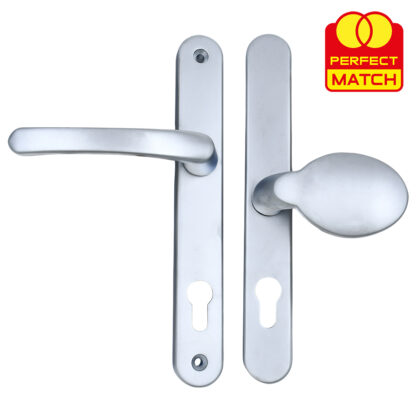 TSS Lever Moveable Pad UPVC Multipoint Door Handles - 92mm/62mm PZ Sprung 212mm Screw Centres - Image 4