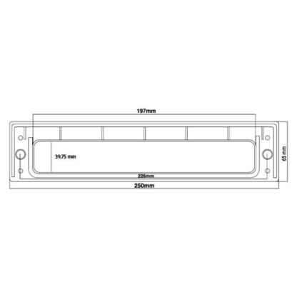 TSS 10" Telescopic Letterplate for UPVC Doors -  40-80mm - Image 9