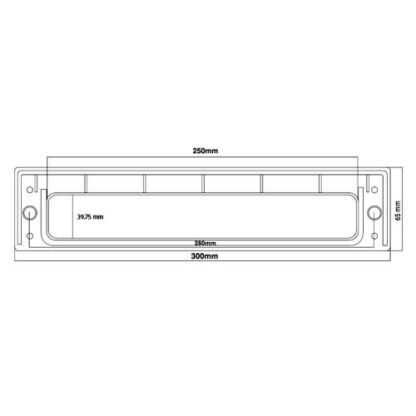 TSS 12" Telescopic Letterplate for UPVC Doors -  20-40mm - Image 8
