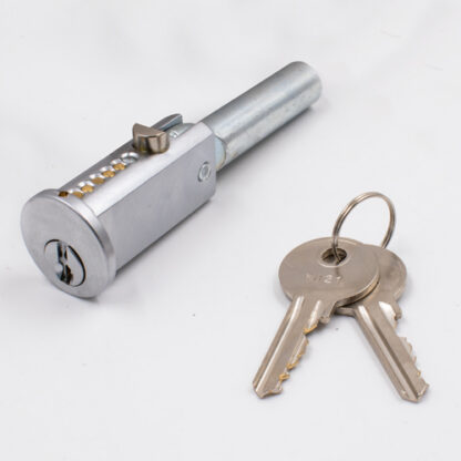 TSS Roller Shutter Bullet Lock -  Round Face 24mm Diameter With Flat Sides - Image 3