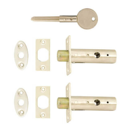 TSS Mortice (Rack) Spline (Star) Key Door Bolts - 2 Bolts 1 Key - 32mm Backset - Image 2