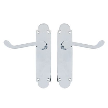 TSS Regent Scroll Lever Handle on Plate Door Furniture - Image 6