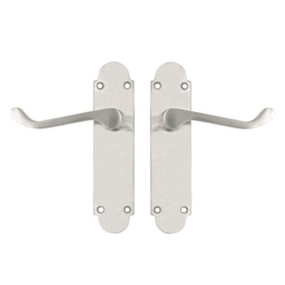 TSS Regent Scroll Lever Handle on Plate Door Furniture - Image 7