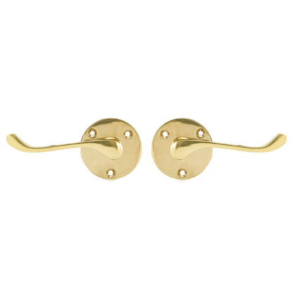 TSS Scroll Round Rose Lever Latch Furniture - Image 2