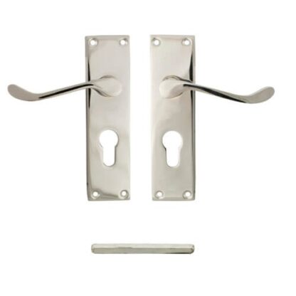TSS Victorian Scroll Lever on Plate Furniture - Image 7