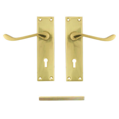 TSS Victorian Scroll Lever on Plate Furniture - Image 8
