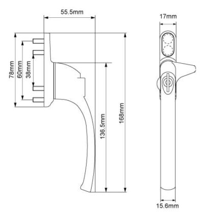 TSS Locking Cockspur Window Handles - Image 14