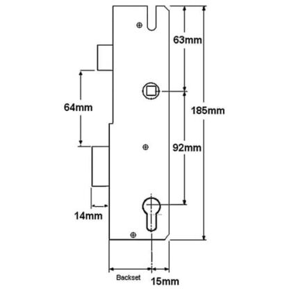 Winkhaus Genuine Multipoint Gearbox - Key Wind - Image 9