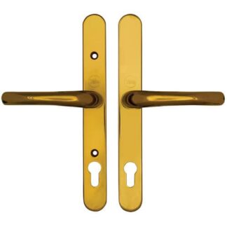 Yale Adjustable Lever Lever UPVC Multipoint Door Handles -  92mm PZ Sprung 196-252mm Screw Centres
