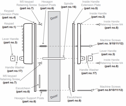 Borg 6100 Solo Digital Door Lock- For Retrofit Applications - Image 7