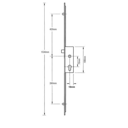 GU Ferco Latch 2 Rollers Multipoint Door Lock - Image 7