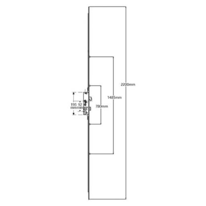 Yale G2000 Latch Hookbolt 4 Rollers Double Spindle Multipoint Door Lock - Image 9