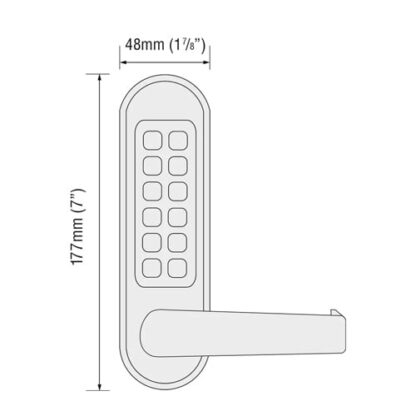 Codelocks CL500 & CL505 Marine Front and Back Plates (LEAD TIME: 2-3 DAYS) - Image 2