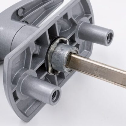 Universal Garage Door T Handle - Diamond Spindle - Short Lugs - Rear Fix - Image 3