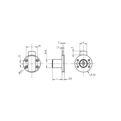 Ronis 18600-01 Desk Drawer Lock - Image 2