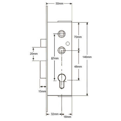 ABT Gibbons Monalock Copy Multipoint Gearbox Without Snib For UPVC Doors - Lift Lever or Double Spindle - Image 2