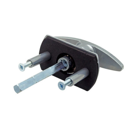 Universal Garage Door T Handle - Diamond Spindle - Long Lugs - Rear Fix - Image 2