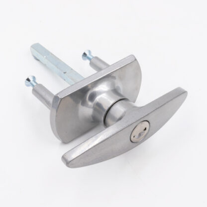 Universal Garage Door T Handle - Square Spindle - Long Lugs - Rear Fix - Image 2