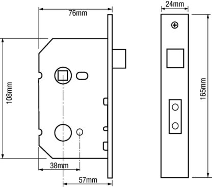 Briton 5240 Upright Mortice Latch Case - Image 2