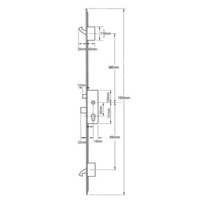 ERA 7145 French Door Kit For a pair of plain meeting style UPVC doors - Image 2