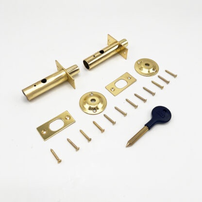 Mortice (Rack) Spline (Star) Key Door Bolts - 2 Bolts 1 Key - 32mm Backset - Image 2
