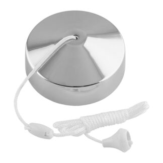 Eurolite A3222PC 10Amp 2 Way Pull Cord - Polished Chrome (LEAD TIME: 2-3 DAYS)