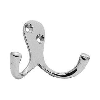 Carlisle Brass AA27CP Victorian Double Robe Hook (LEAD TIME: 2-3 DAYS)