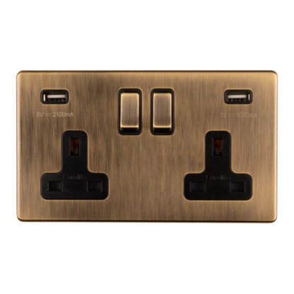Eurolite AB2USBB 2 Gang USB Socket (LEAD TIME: 2-3 DAYS)