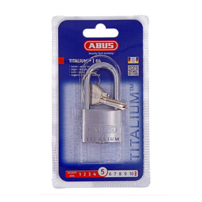Abus 64TI Titalium 40mm Long Shackle Padlock