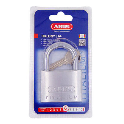 Abus 64TI Titalium 60mm Open Shackle Padlock