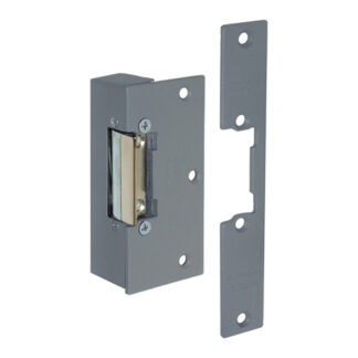 CQR ADCN203-412+SFLX Rim With Mortice Face Plate Electric Release 12V DC Fail Locked With Adjustable Jaw, Continuously Rated - Grey (LEAD TIME: 2-3 DAYS)