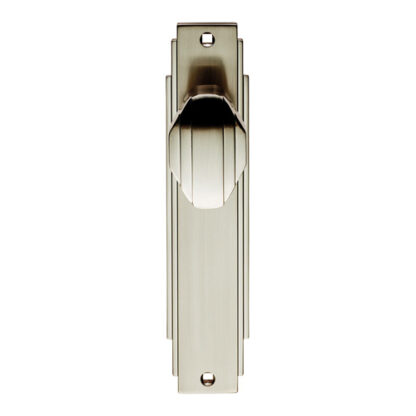 Carlisle Brass ADR022SN Art Deco Knob on Latch Backplate (LEAD TIME: 2-3 DAYS)